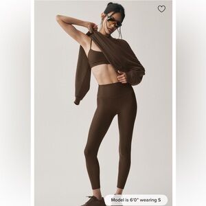 ALO Yoga Chocolate High-Waisted Leggings